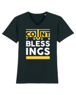 Count Your Bless Tricou mânecă scurtă guler V Bărbat Presenter