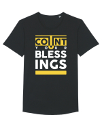 Count Your Bless Tricou mânecă scurtă guler larg Bărbat Skater