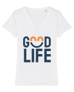 Good Life Tricou mânecă scurtă guler V Damă Evoker