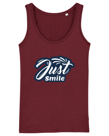 Just Smile Burgundy