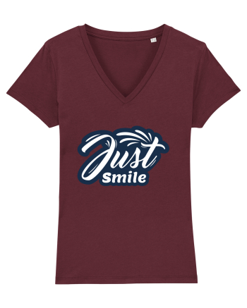 Just Smile Burgundy
