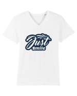 Just Smile Tricou mânecă scurtă guler V Bărbat Presenter