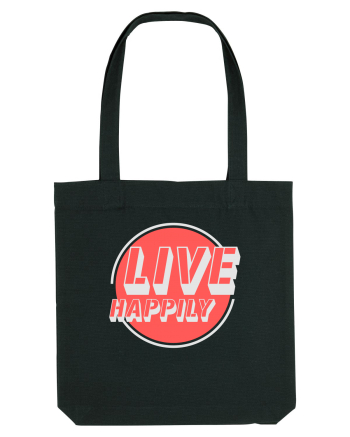 Live Happily Black