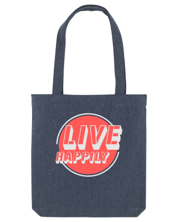 Live Happily Midnight Blue