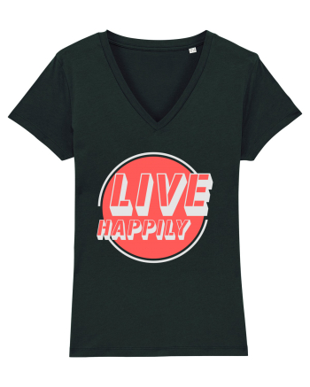 Live Happily Black