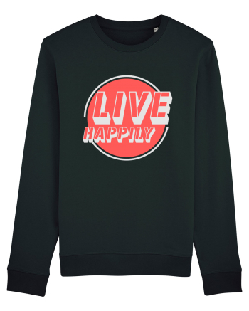 Live Happily Black