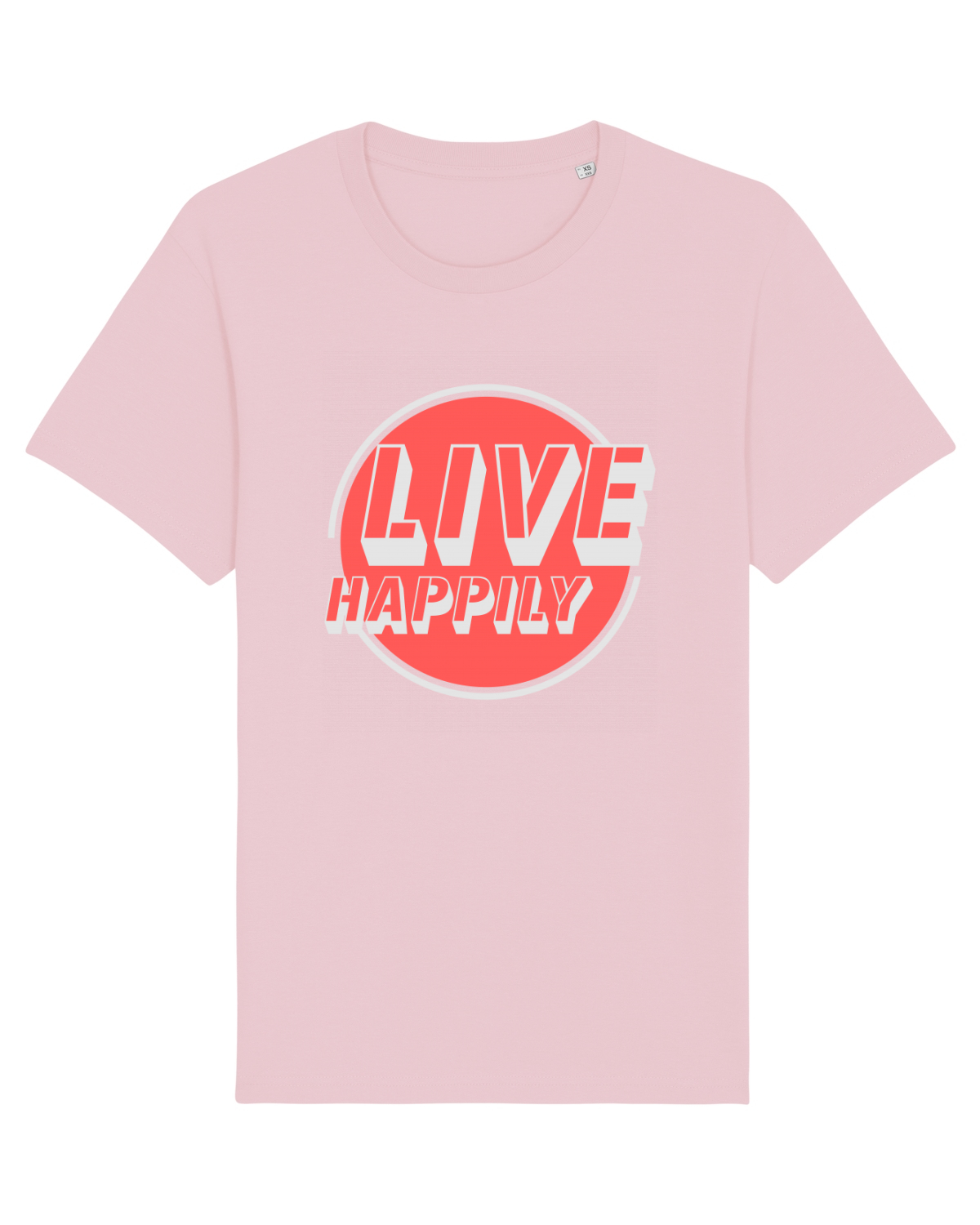 Tricou mânecă scurtă Unisex Rocker Cotton Pink