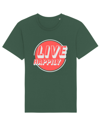 Live Happily Bottle Green