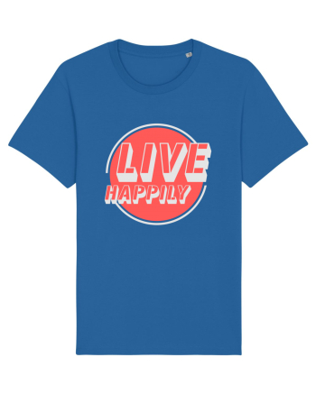 Live Happily Royal Blue