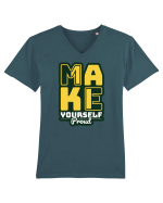Make Yourself Proud Tricou mânecă scurtă guler V Bărbat Presenter
