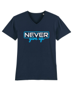 Never Give Up Tricou mânecă scurtă guler V Bărbat Presenter
