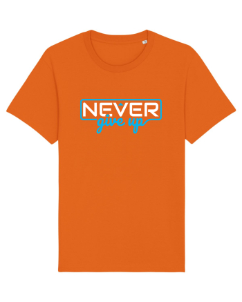 Never Give Up Bright Orange