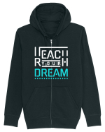 Reach Your Dream Hanorac cu fermoar Unisex Connector