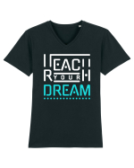 Reach Your Dream Tricou mânecă scurtă guler V Bărbat Presenter