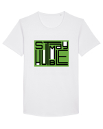 Stay Humble Tricou mânecă scurtă guler larg Bărbat Skater