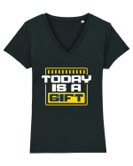 Today is a Gift Tricou mânecă scurtă guler V Damă Evoker