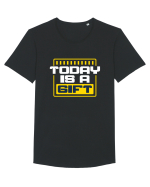 Today is a Gift Tricou mânecă scurtă guler larg Bărbat Skater