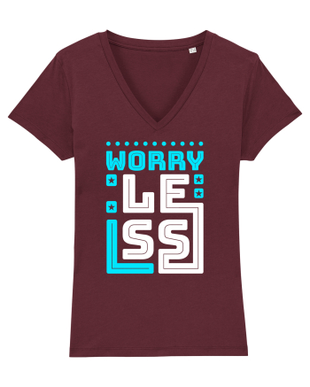 Worry Less Burgundy