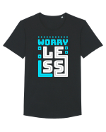 Worry Less Tricou mânecă scurtă guler larg Bărbat Skater