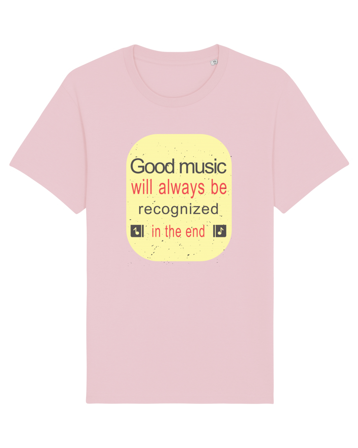 Tricou mânecă scurtă Unisex Rocker Cotton Pink