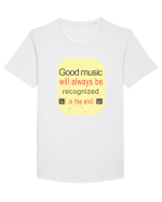 Good Music Tricou mânecă scurtă guler larg Bărbat Skater