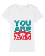 You are Amazing Tricou mânecă scurtă guler V Damă Evoker