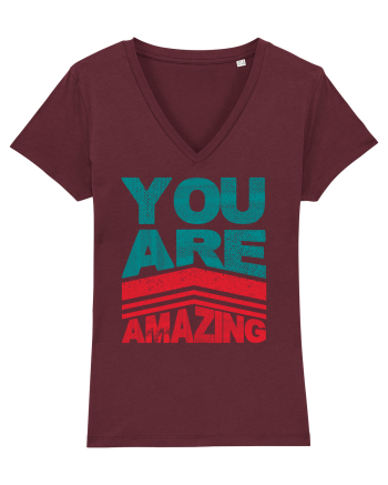 You are Amazing Burgundy