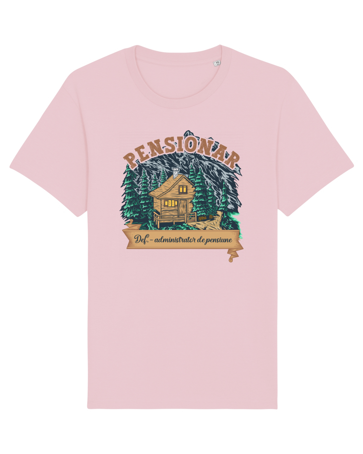 Tricou mânecă scurtă Unisex Rocker Cotton Pink