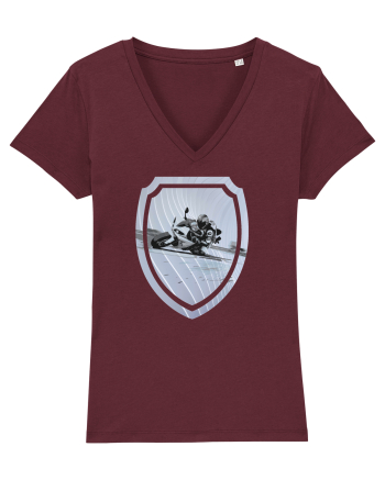 Motorcycle ride 3 Burgundy