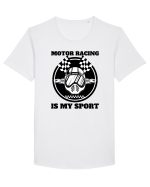 Motor Racing Is My Sport Tricou mânecă scurtă guler larg Bărbat Skater