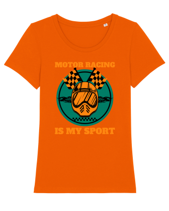 Motor Racing Is My Sport Bright Orange