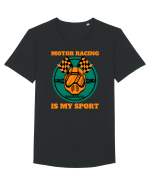 Motor Racing Is My Sport Tricou mânecă scurtă guler larg Bărbat Skater