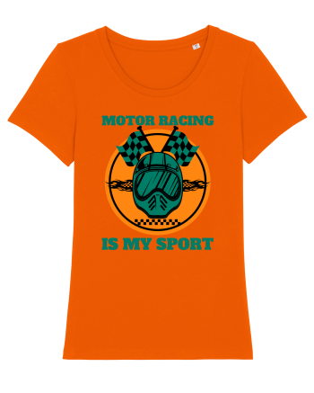 Motor Racing Is My Sport Bright Orange