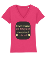 Good Music Tricou mânecă scurtă guler V Damă Evoker