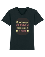 Good Music Tricou mânecă scurtă guler V Bărbat Presenter