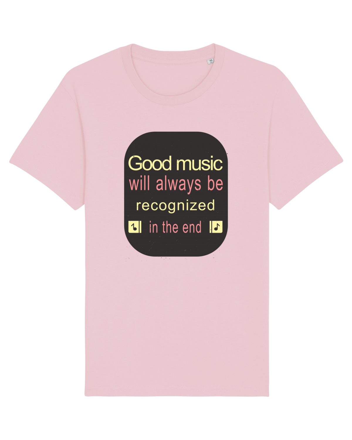 Tricou mânecă scurtă Unisex Rocker Cotton Pink