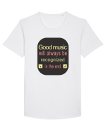 Good Music Tricou mânecă scurtă guler larg Bărbat Skater