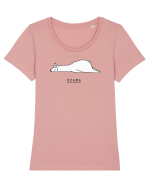 Drama Tricou mânecă scurtă guler larg fitted Damă Expresser