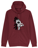 Karate Dog Hanorac cu fermoar Unisex Connector