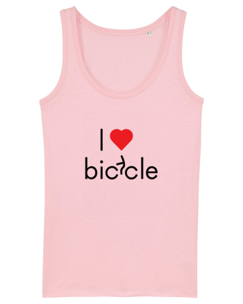 I Love Bicycle Cotton Pink