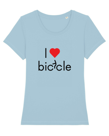 I Love Bicycle Sky Blue