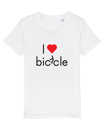 I Love Bicycle White