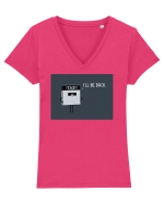 I'll Be Back Tricou mânecă scurtă guler V Damă Evoker