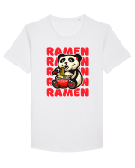 Ramen Panda Tricou mânecă scurtă guler larg Bărbat Skater