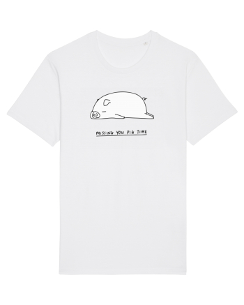 Missing You Pig Time White