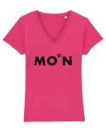 Moon Tricou mânecă scurtă guler V Damă Evoker