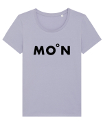 Moon Tricou mânecă scurtă guler larg fitted Damă Expresser