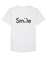 Smile Tricou mânecă scurtă guler larg Bărbat Skater