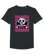 Ramen Panda Tricou mânecă scurtă guler larg Bărbat Skater