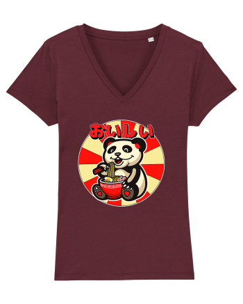 Ramen Panda Burgundy